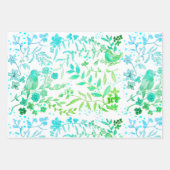 Pájaros azules ラッピングペーパーシート (正面2)