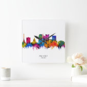 Pak Kret Thailand Skyline スクエア壁時計 (ホーム)