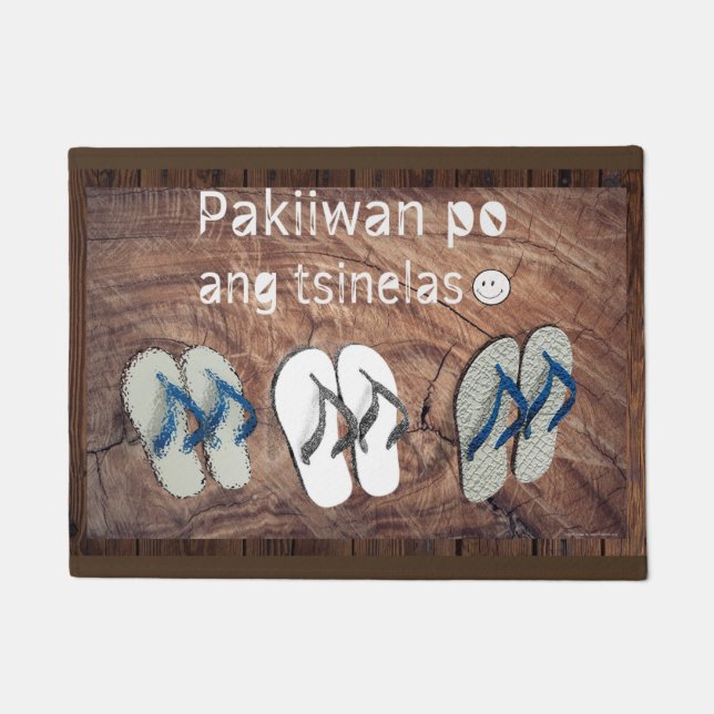 Pakiiwan po angのtsinelas ドアマット (正面)