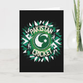Pakistan Cricket Jersey Cricket Flag Of Pakistan 4 カード (正面)