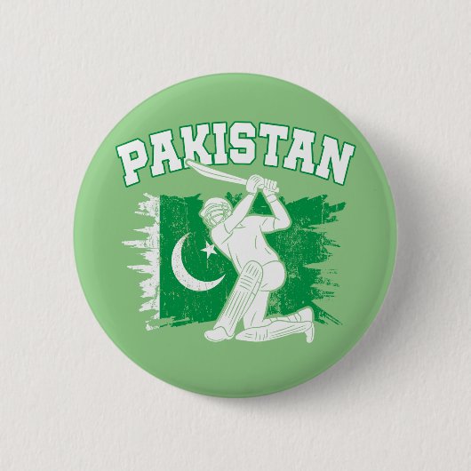 Pakistan Cricket Star、Pakistan Cricket Gift 缶バッジ (正面)