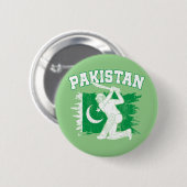 Pakistan Cricket Star、Pakistan Cricket Gift 缶バッジ (正面&裏面)