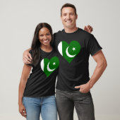 Pakistan Flag Heart Pakistan Love Pakistan Tシャツ (ユニセックス)