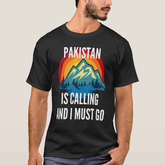 Pakistan Is Calling And I Must Go, Rainbow Moutain Tシャツ (正面)