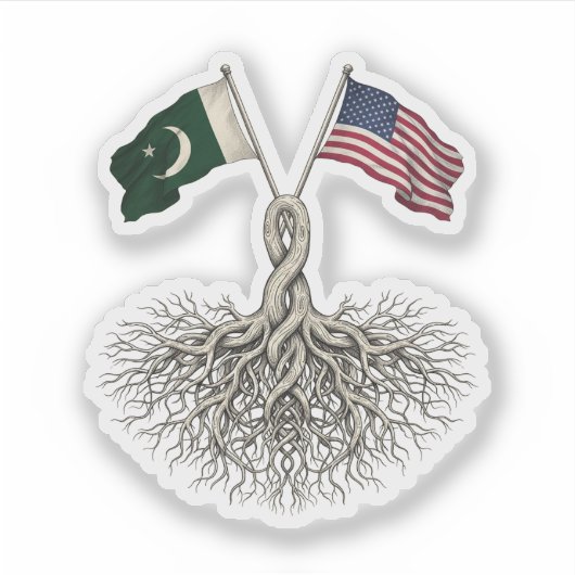 Pakistani-American シール (正面)