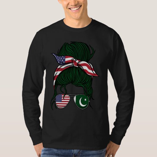 Pakistani Roots Pakistan Girl Tシャツ (正面)