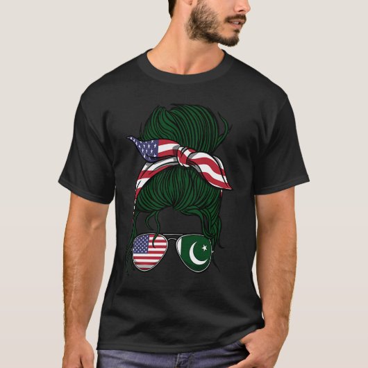 Pakistani Roots Pakistan Girl Tシャツ (正面)