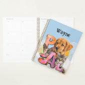 Pal Dog and Cats Plus Personalize Name  プランナー手帳 (ディスプレー)