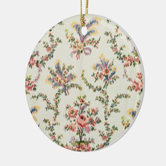 Palaで女王のためにMarieアントワネット編まれる布 セラミックオーナメント (左)