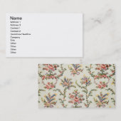 Palaで女王のためにMarieアントワネット編まれる布 名刺 (正面/裏面)