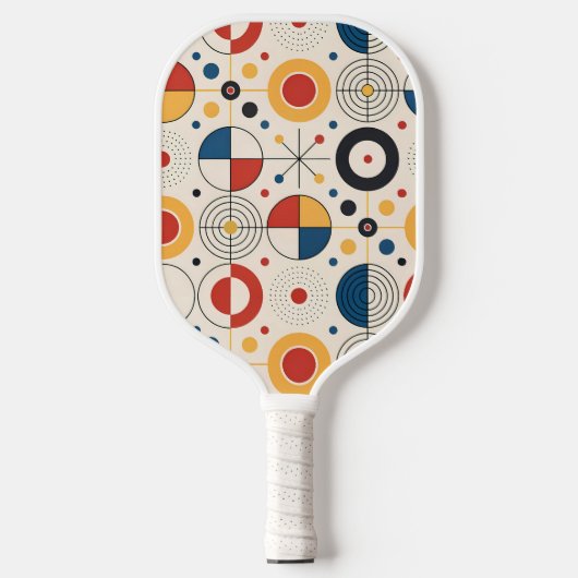 Pala de pickleball diseño geométrico ピックルボールラケット (正面)