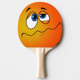 Pala de ping pong con emoji. 卓球ラケット