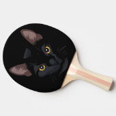 Pala de Ping Pong Gato Negro en la Oscuridad 卓球ラケット (横)