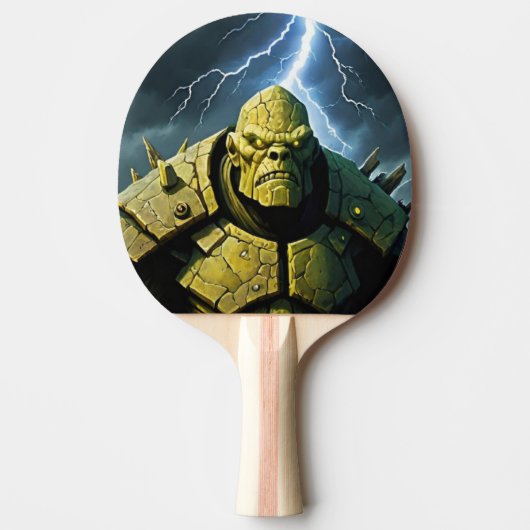 Pala De Ping Pong Gigante Monstruo Guerrero 卓球ラケット (正面)
