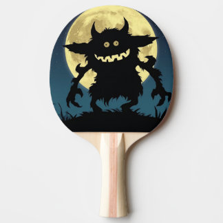Pala de Ping Pong Monstruo Fantasma en Luna llena 卓球ラケット
