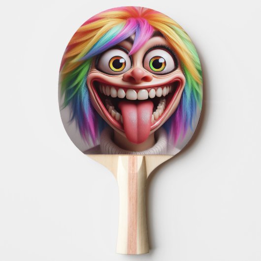 Pala De Ping Pong Muñeco Payaso 卓球ラケット (正面)