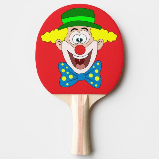 Pala de Ping Pong Payaso de Circo riendo 卓球ラケット (正面)