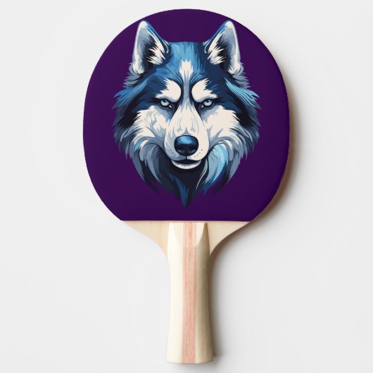 Pala de Ping Pong Perro Siberiano Serio 卓球ラケット (正面)