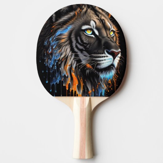 Pala de PIng Pong Rostro de León artístico 卓球ラケット (正面)