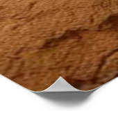 Palabra ABSTRACT multicolor sobre paisaje árido ポスター (角)