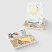 Palace',のチャンピオンElysees、パリ1893年を凍らして下さい ストーンコースター (横)