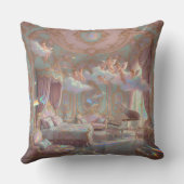 Palace Dreamscape Psychedelic Rococo Revival Mural クッション (裏面)