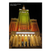 Palace of Culture & Science, Warsaw, Poland Card (正面)