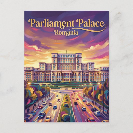 Palace of the Parliament Romania ポストカード (正面)
