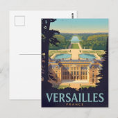 Palace of Versailles Postcard – Historic French La ポストカード (正面/裏面)