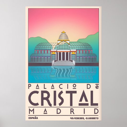 Palacio De Cristal Poster Bold Geometry and Calm ポスター (正面)
