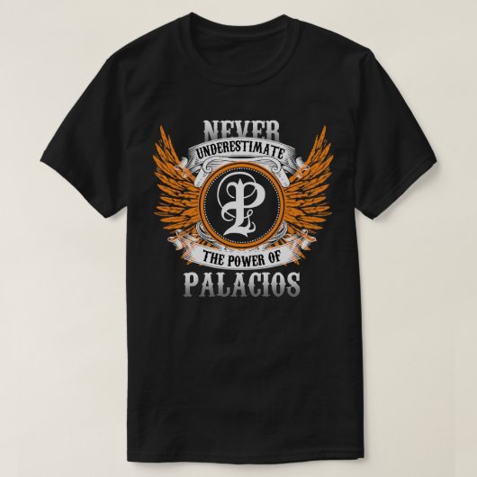 Palaciosのネームシャツは力を過小評価しない Tシャツ (デザイン正面)
