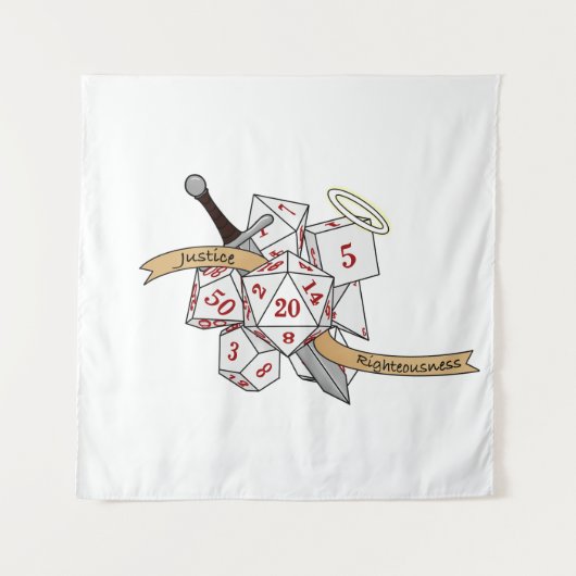 Paladin Dice Design タペストリー (正面)