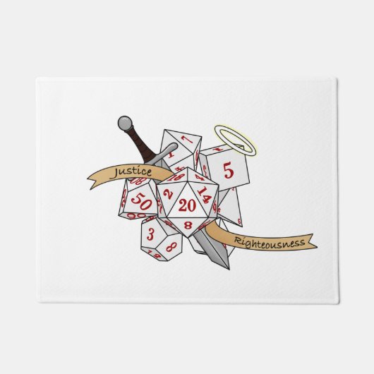 Paladin Dice Design ドアマット (正面)