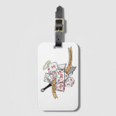 Paladin Dice Design ラゲッジタグ (正面縦)