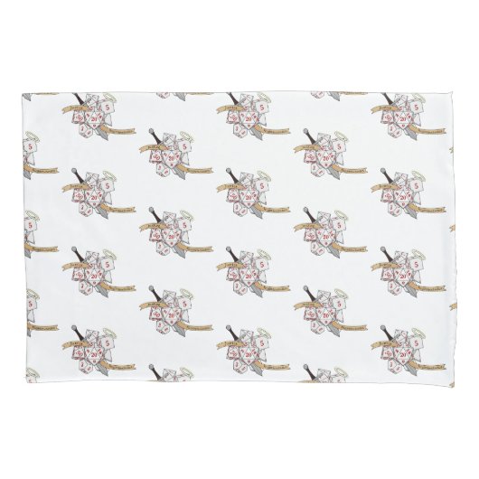 Paladin Dice Design 枕カバー (正面)