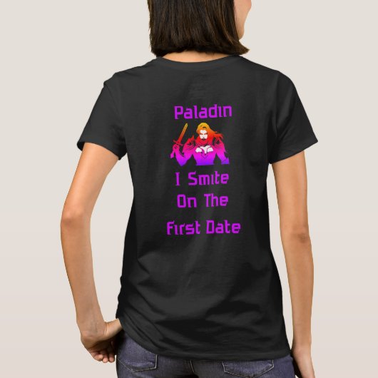 Paladin Smite On First Date Tシャツ (裏面)