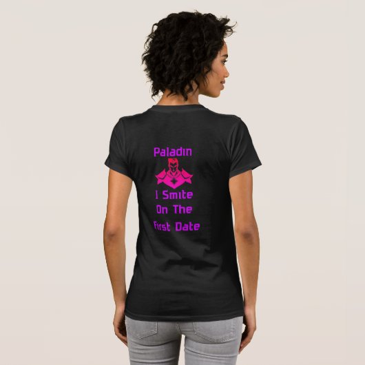 Paladin Smite On First Date Tシャツ (裏面フル)