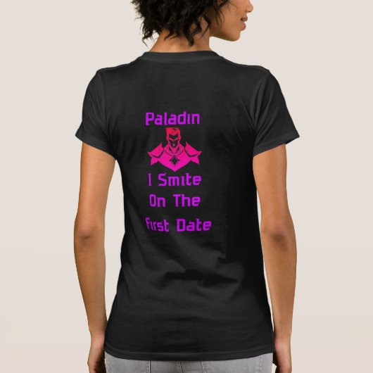 Paladin Smite On First Date Tシャツ (裏面)