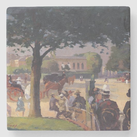 Palaisは、パリ上がりました ストーンコースター (正面)