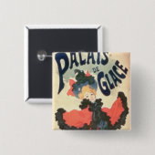 Palais de GlaceのチャンピオンElysees、パリ1894年(colo 缶バッジ (正面&裏面)