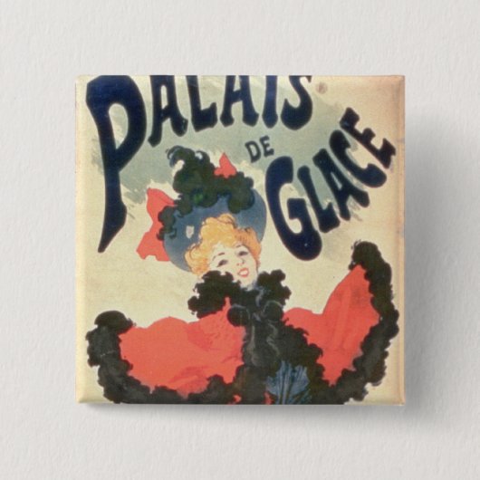 Palais de GlaceのチャンピオンElysees、パリ1894年(colo 缶バッジ (正面)