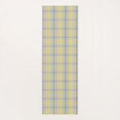 Palaka Pareau Hawaiian Check Hibiscus - Gray ヨガマット (裏面)