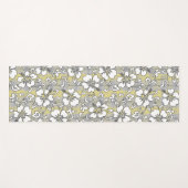 Palaka Pareau Hawaiian Check Hibiscus - Gray ヨガマット (正面(横))