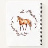 Palamino Horse Notebook ノートブック (裏面)