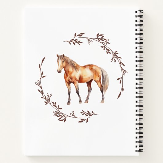 Palamino Horse Notebook ノートブック (裏面)