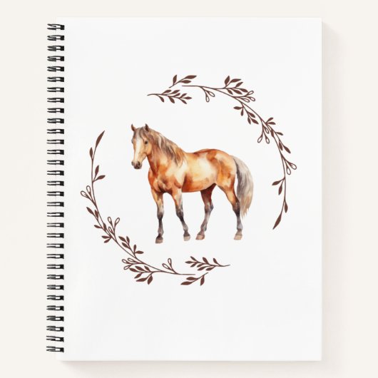 Palamino Horse Notebook ノートブック (正面)