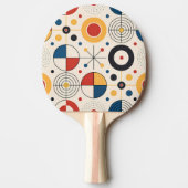 Palas de ping pong diseño geométrico 卓球ラケット (正面)