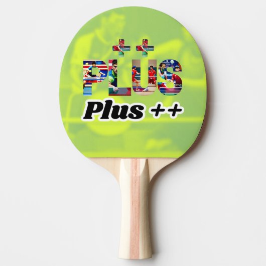 Palas de Ping Pong Plus ++ 卓球ラケット (正面)