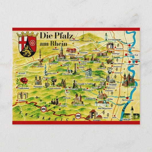 Palatinate on the Rhine - Germany Postcard ポストカード (正面)