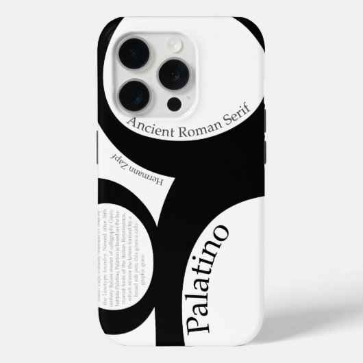 Palatino Typography Demo Case-Mate iPhoneケース (裏面)